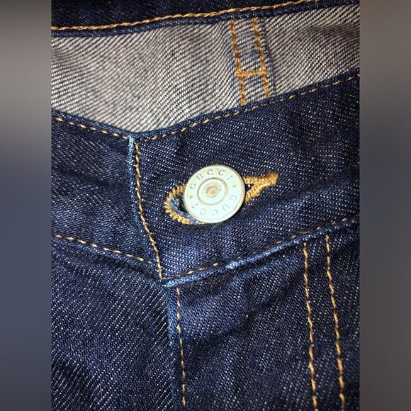 Gucci Men's Navy Jeans with Tiger Detail - Picture 5 of 13